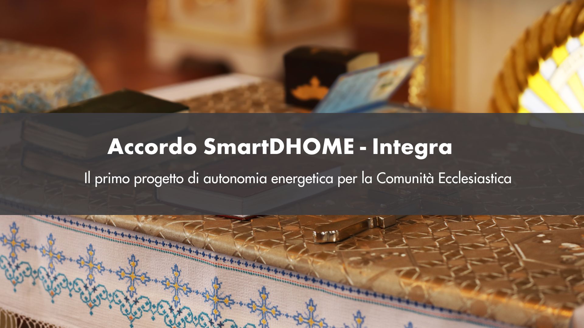 Accordo autonomia energetica comunità ecclesiastica