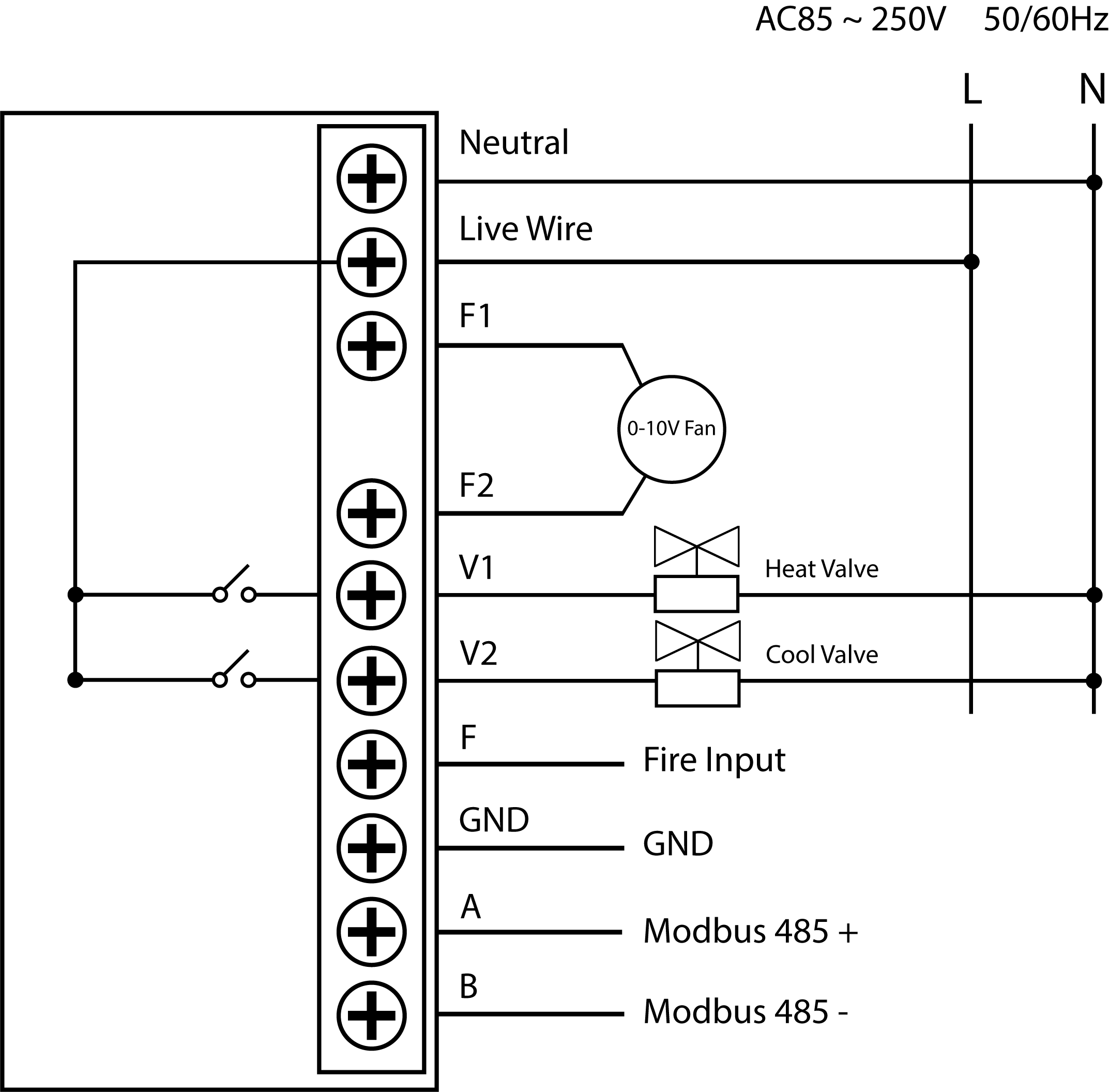 Schema elettrico Comfort.me MFC 01334-6090-00