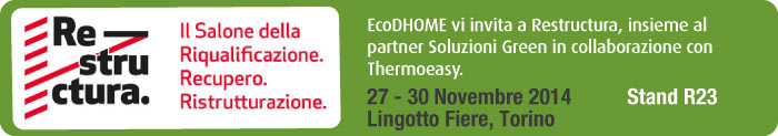 EcoDHOME vi invita all'26a edizione di RESTRUCTURA.