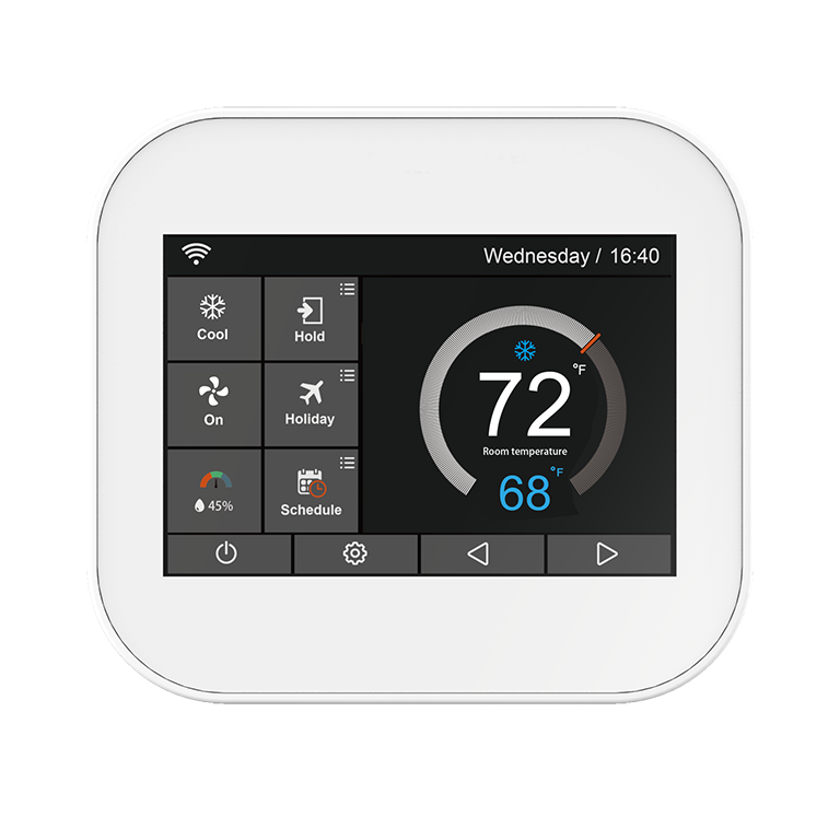 Cronotermostati smart per impianto radiante a pavimento: Termostato a  incasso per centralina wireless a 9 canali