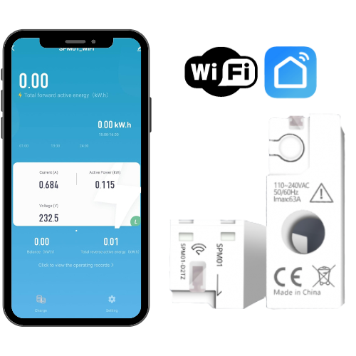 Micro power meter monofase Wi-Fi MEM01WT