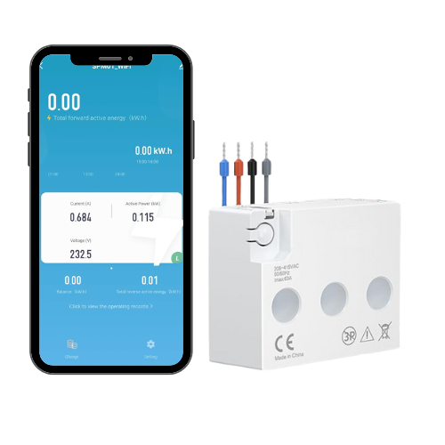 Micro power meter trifase Wi-Fi MEM03WT