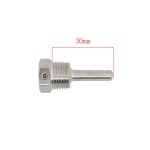 Pozzetto porta sonda da 1/2" con vite di fissaggio per sonda di 30mm